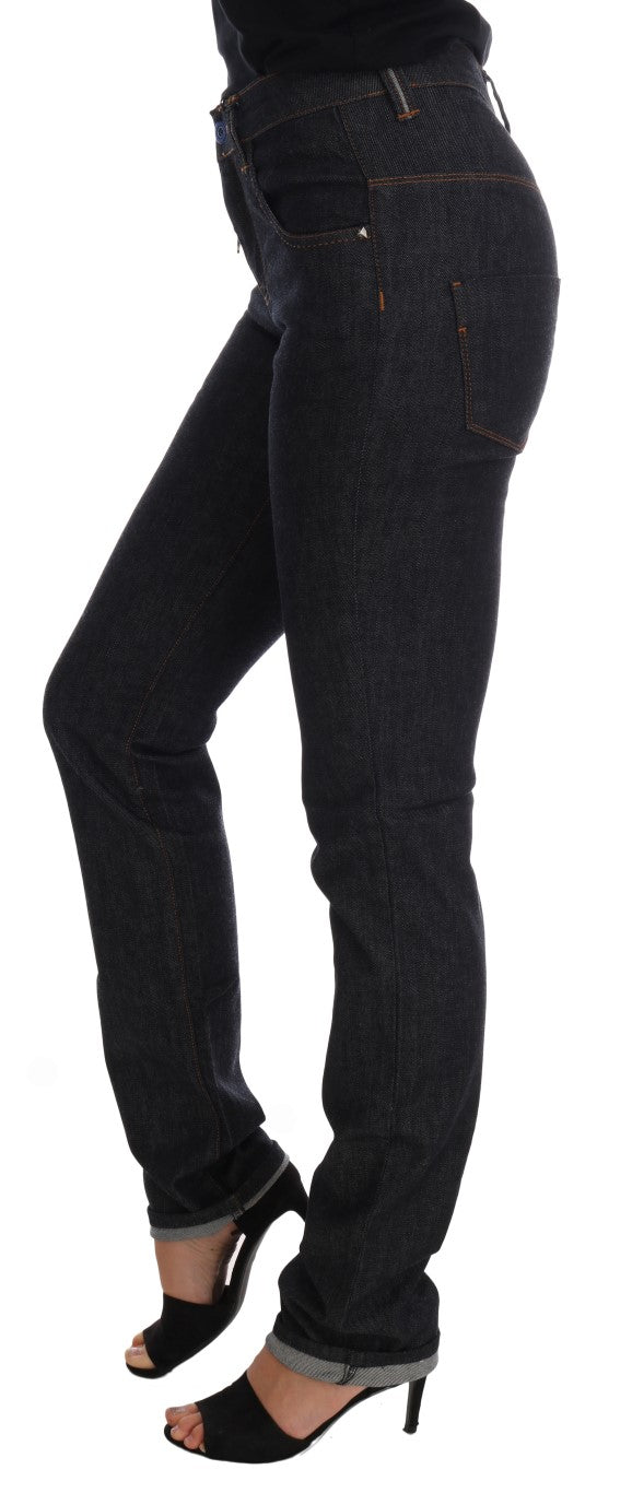 Costume National Cotton Stretch Slim Fit Jeans — Black, view 2