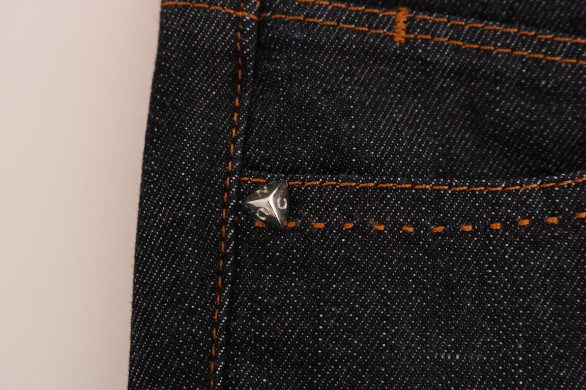Costume National Cotton Stretch Slim Fit Jeans — Black, view 8