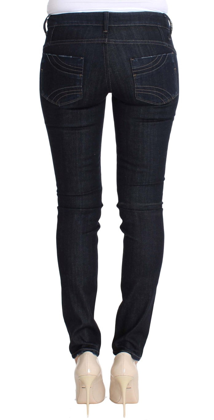 Costume National Cotton Stretch Slim Fit Jeans — Blue, view 3