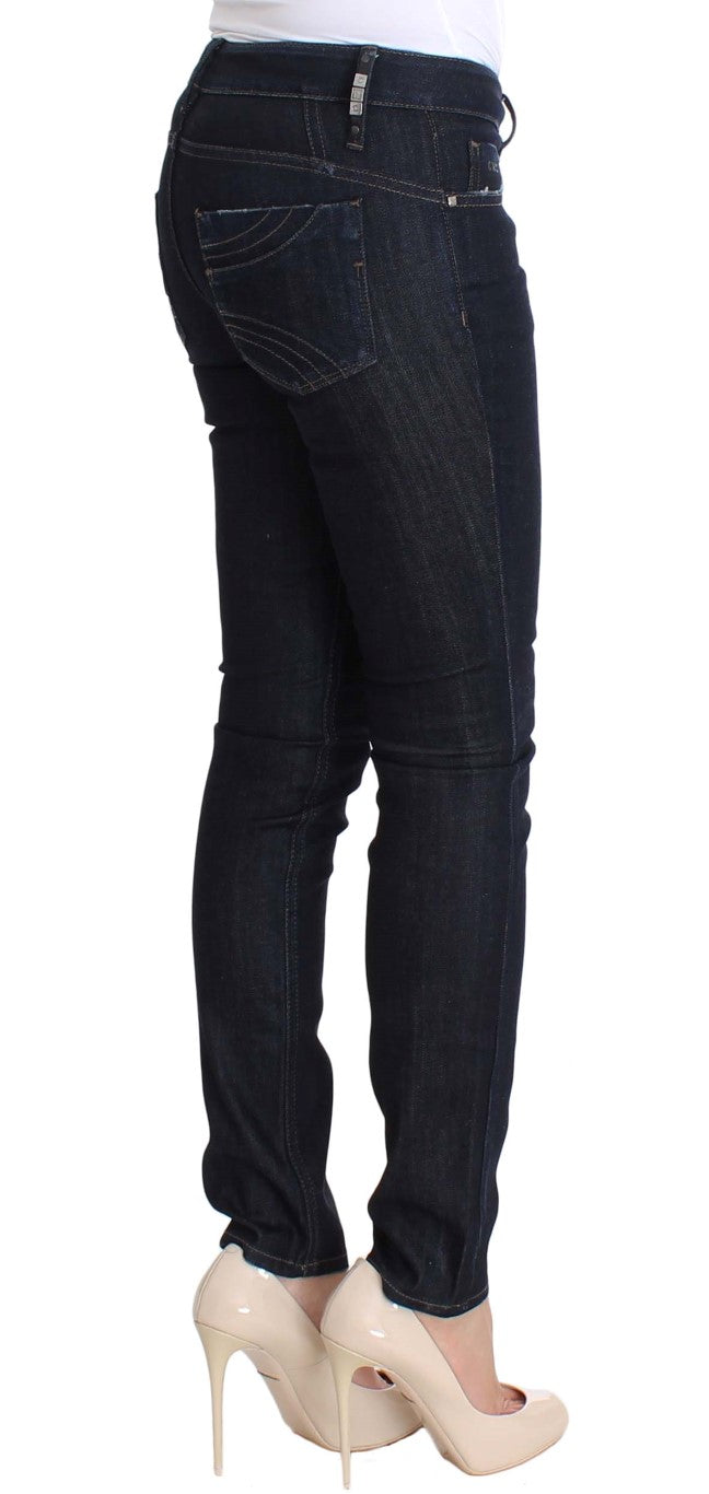 Costume National Cotton Stretch Slim Fit Jeans — Blue, view 4