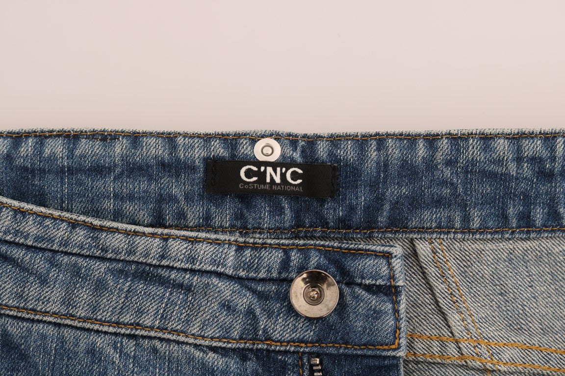 Costume National Cotton Stretch Denim Jeans — Blue, view 6