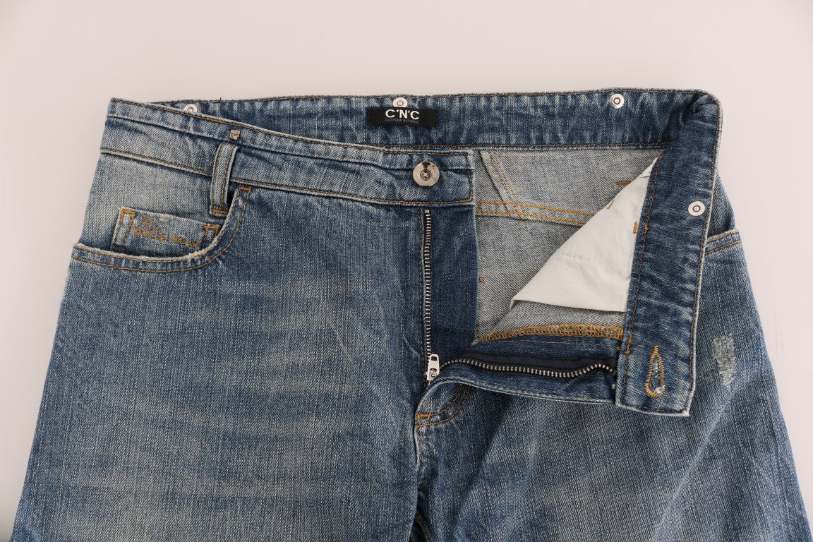 Costume National Cotton Stretch Denim Jeans — Blue, view 7