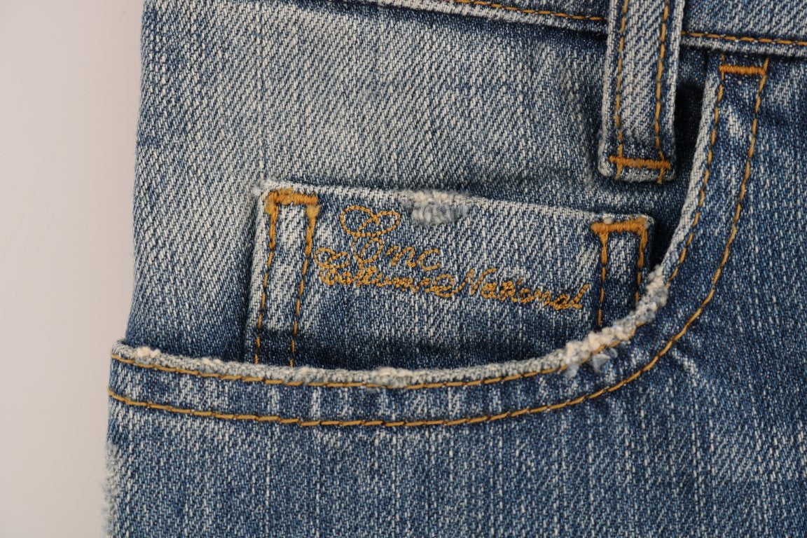 Costume National Cotton Stretch Denim Jeans — Blue, view 8