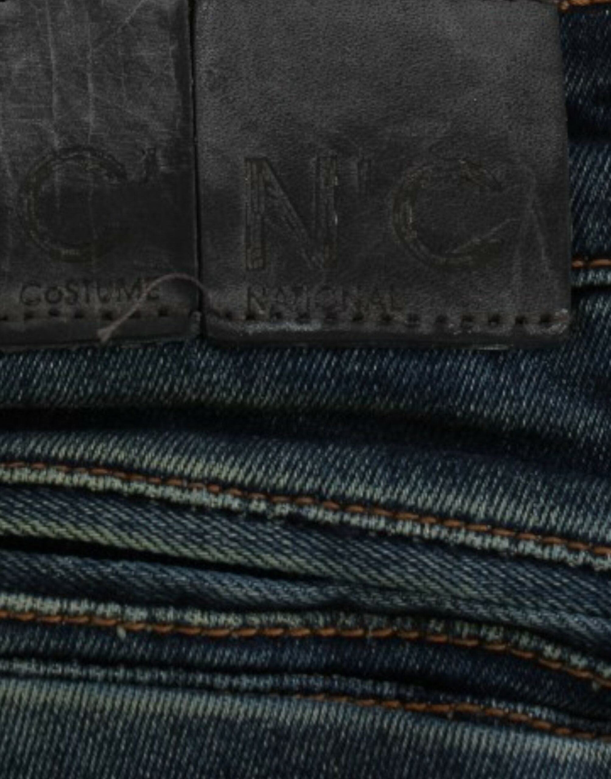 Costume National Straight Leg Denim Jeans — Blue, view 2