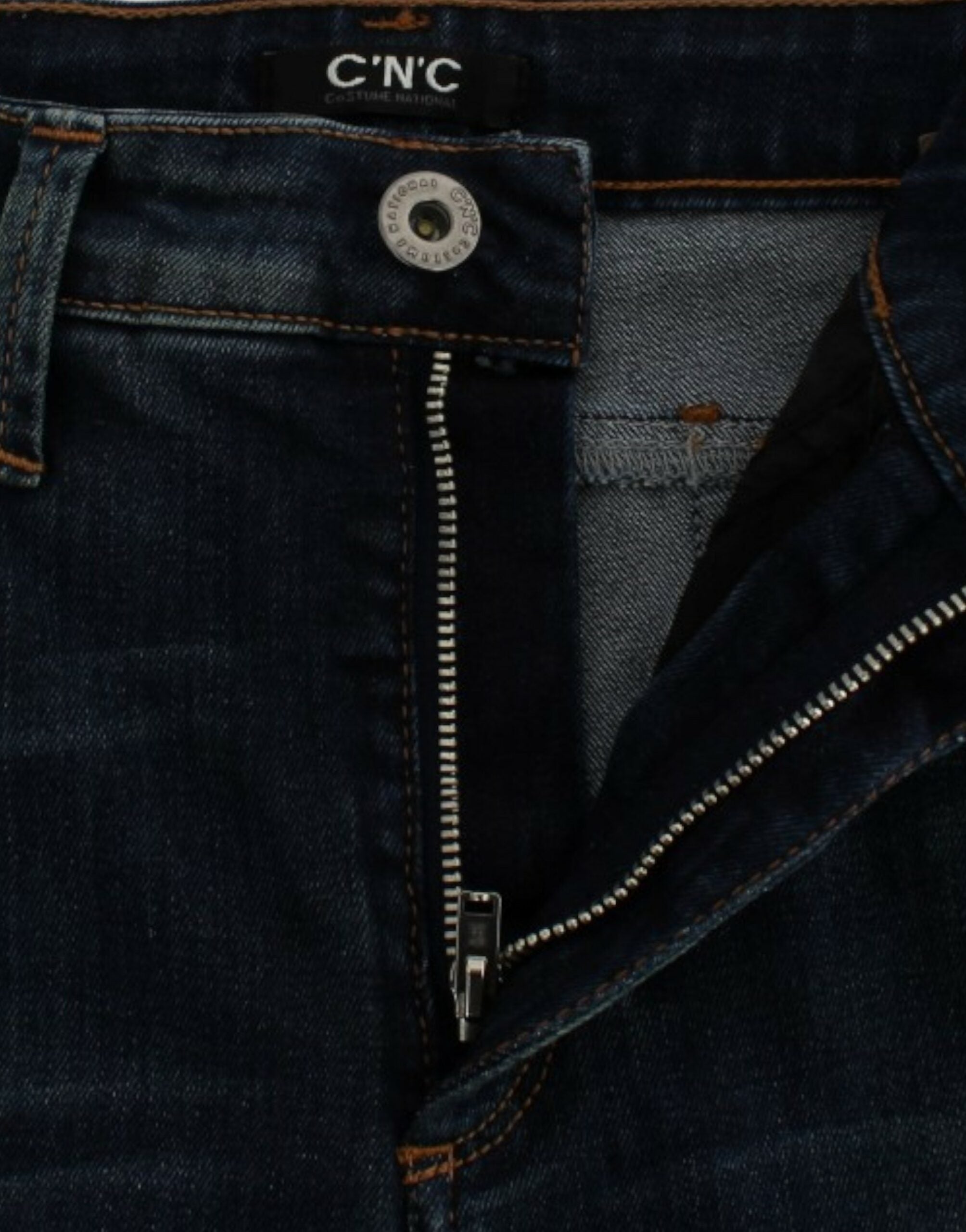 Costume National Straight Leg Denim Jeans — Blue, view 5