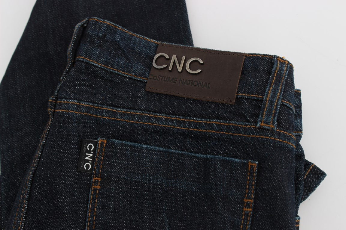 Costume National Cotton Stretch Slim Fit Jeans — Blue, view 8