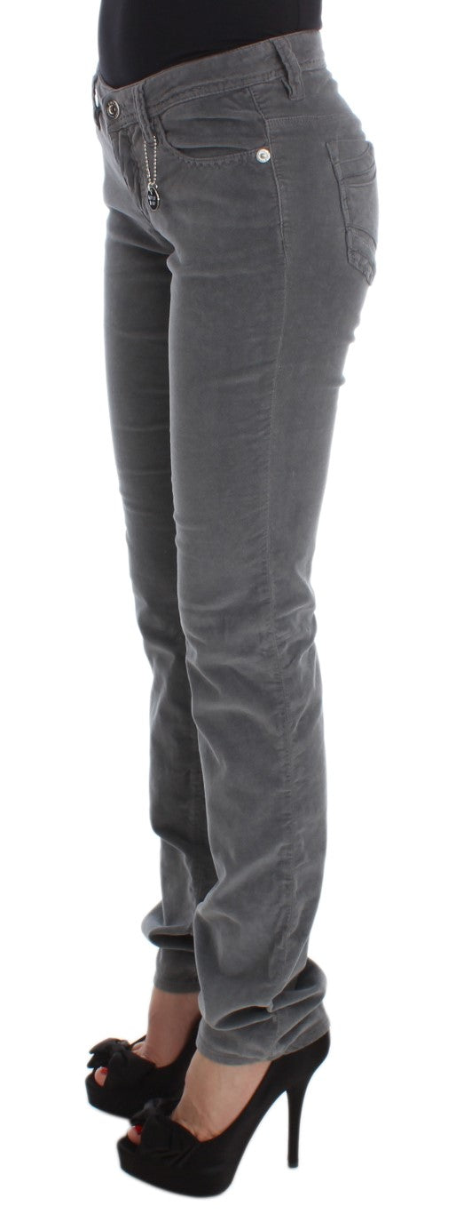 Costume National Cotton Corduroy Jeans — Gray, view 2