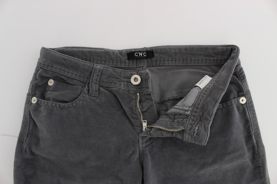 Costume National Cotton Corduroy Jeans — Gray, view 5