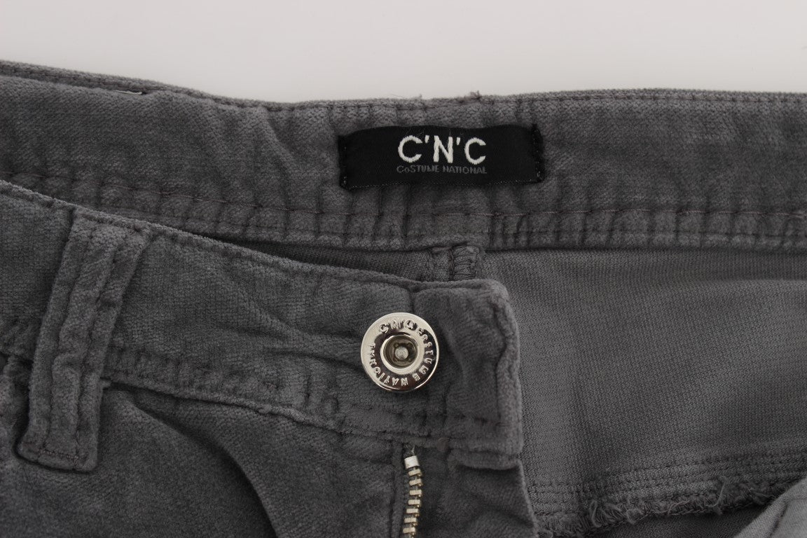 Costume National Cotton Corduroy Jeans — Gray, view 6