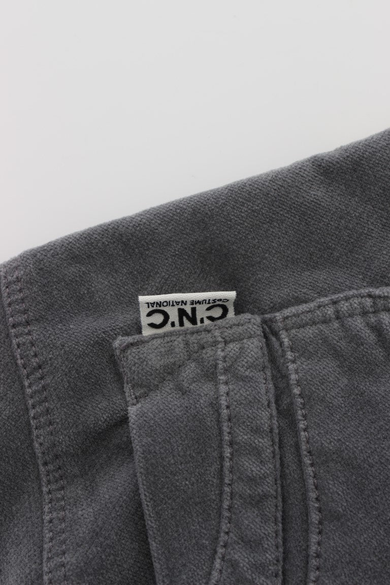 Costume National Cotton Corduroy Jeans — Gray, view 8