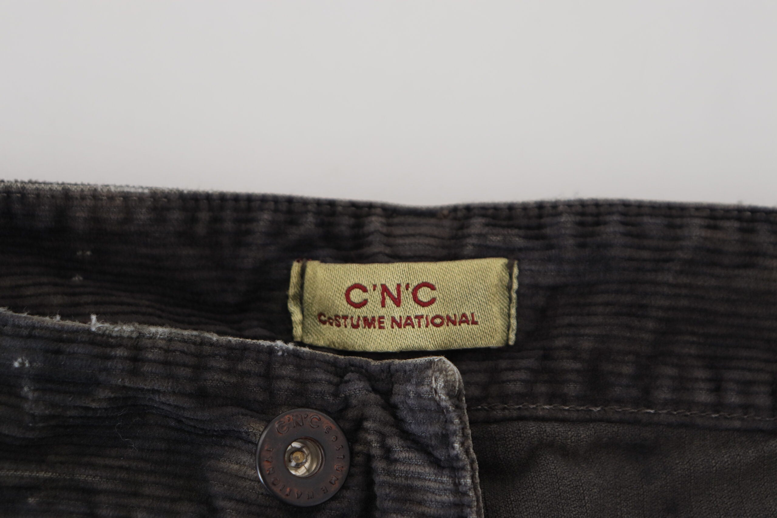 Costume National Cotton Corduroy Jeans — Gray, view 5
