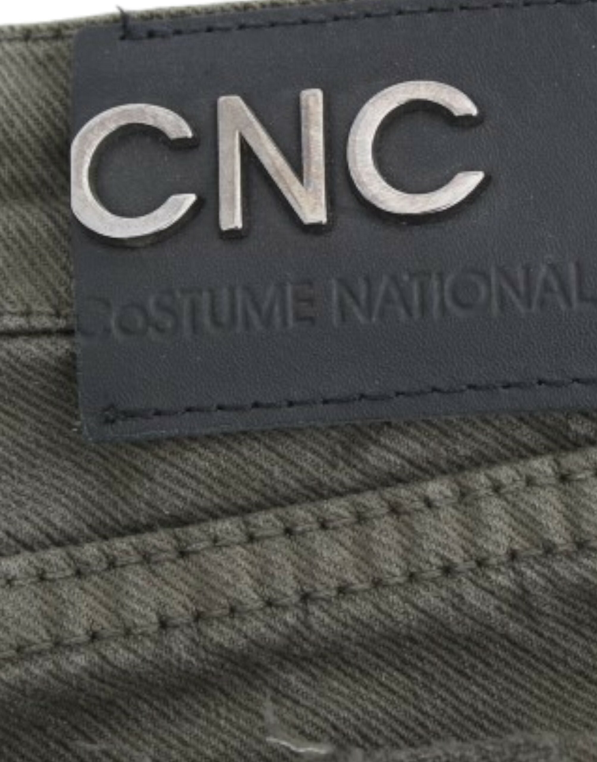 Costume National Slim Leg Cotton Jeans — Green, view 3