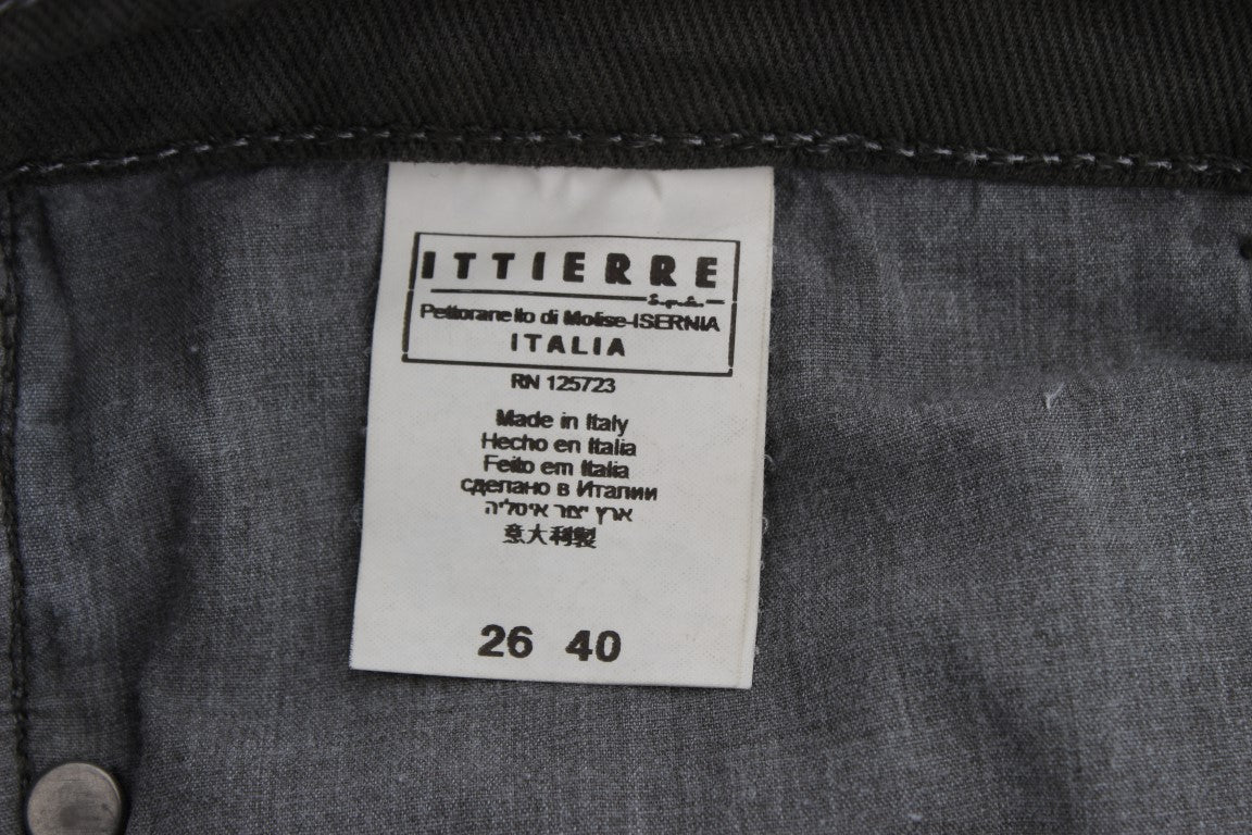 Costume National Cotton Blend Slim Fit Jeans — Green, view 8