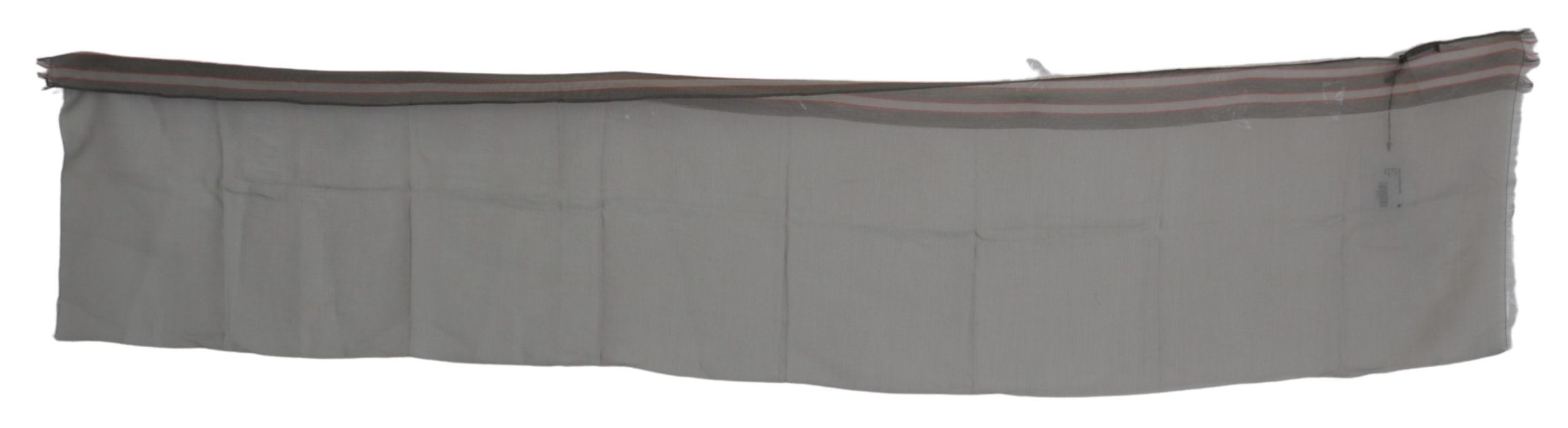 Costume National Fringe-Trimmed Cotton Scarf — Gray, view 2