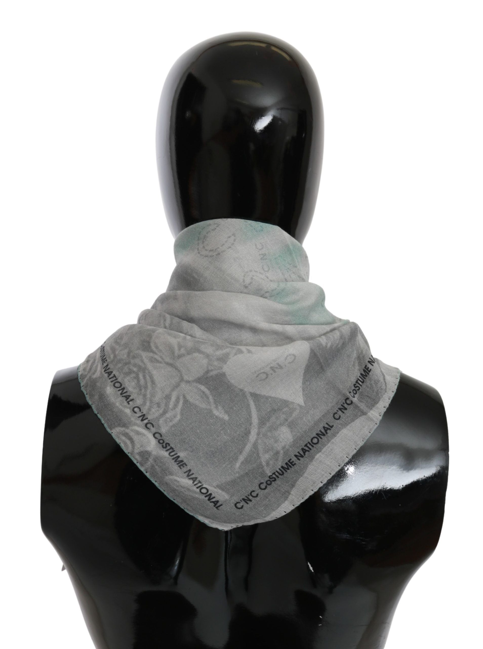 Costume National Silk Foulard Scarf — Gray by Costume National