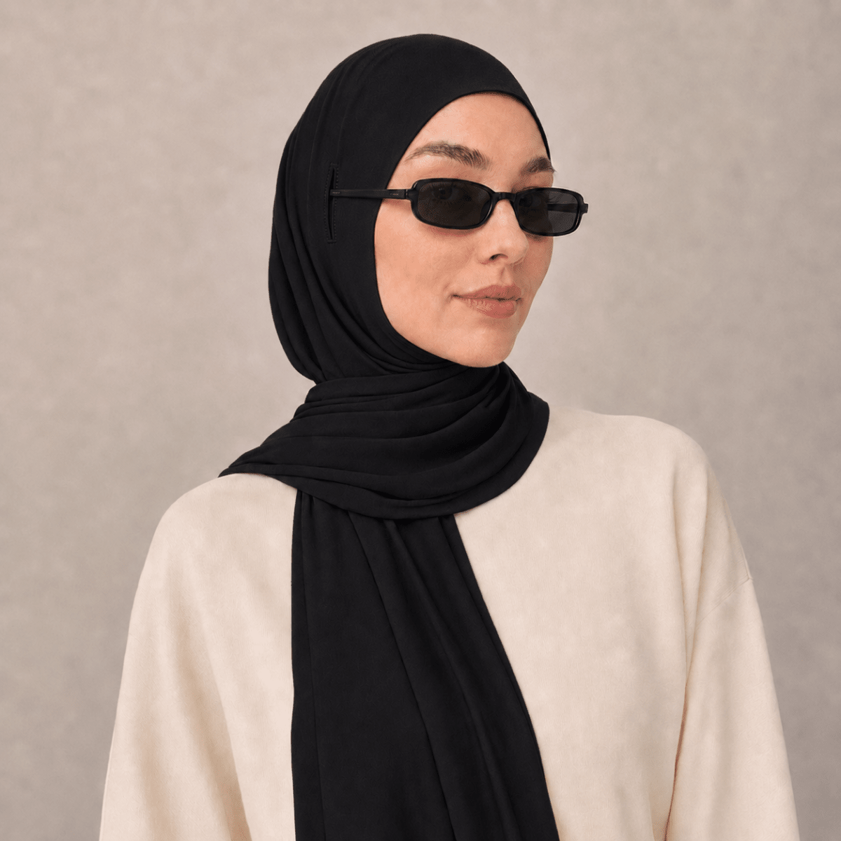 Cotton Modal Long Tail Hijab – Non-Slip, Breathable Instant Hijab (MH226), view 2