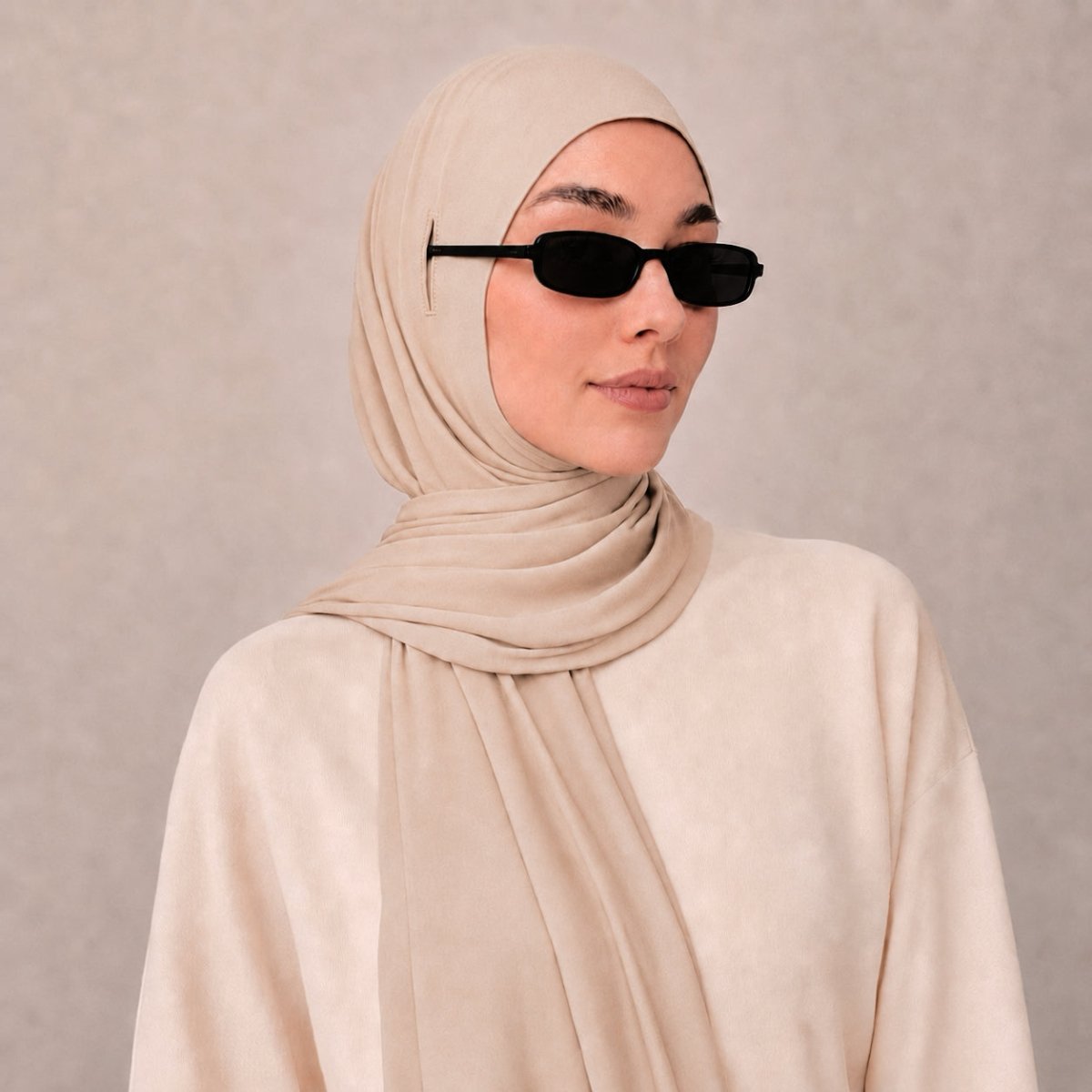Cotton Modal Long Tail Hijab – Non-Slip, Breathable Instant Hijab (MH226), view 4