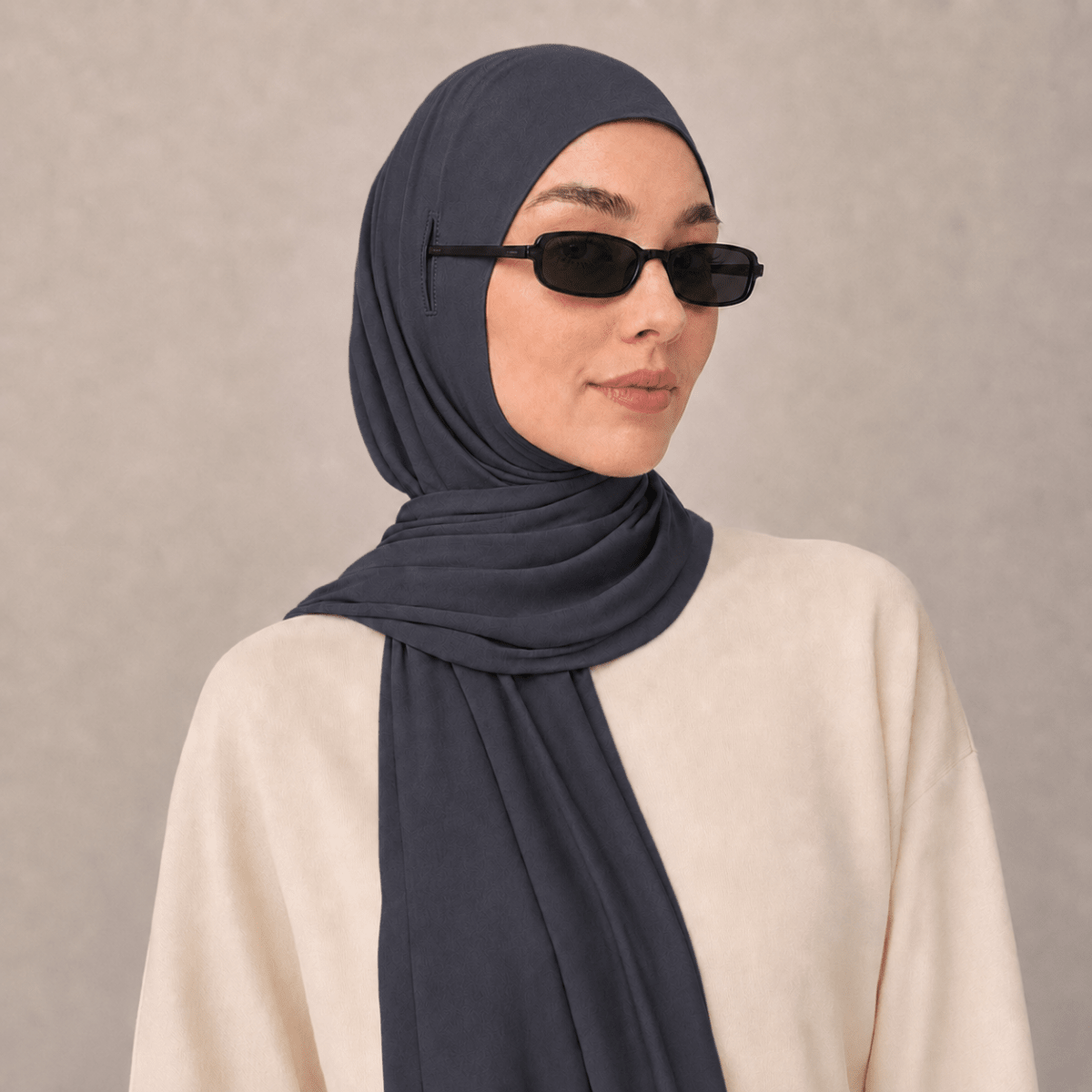 Cotton Modal Long Tail Hijab – Non-Slip, Breathable Instant Hijab (MH226), view 5