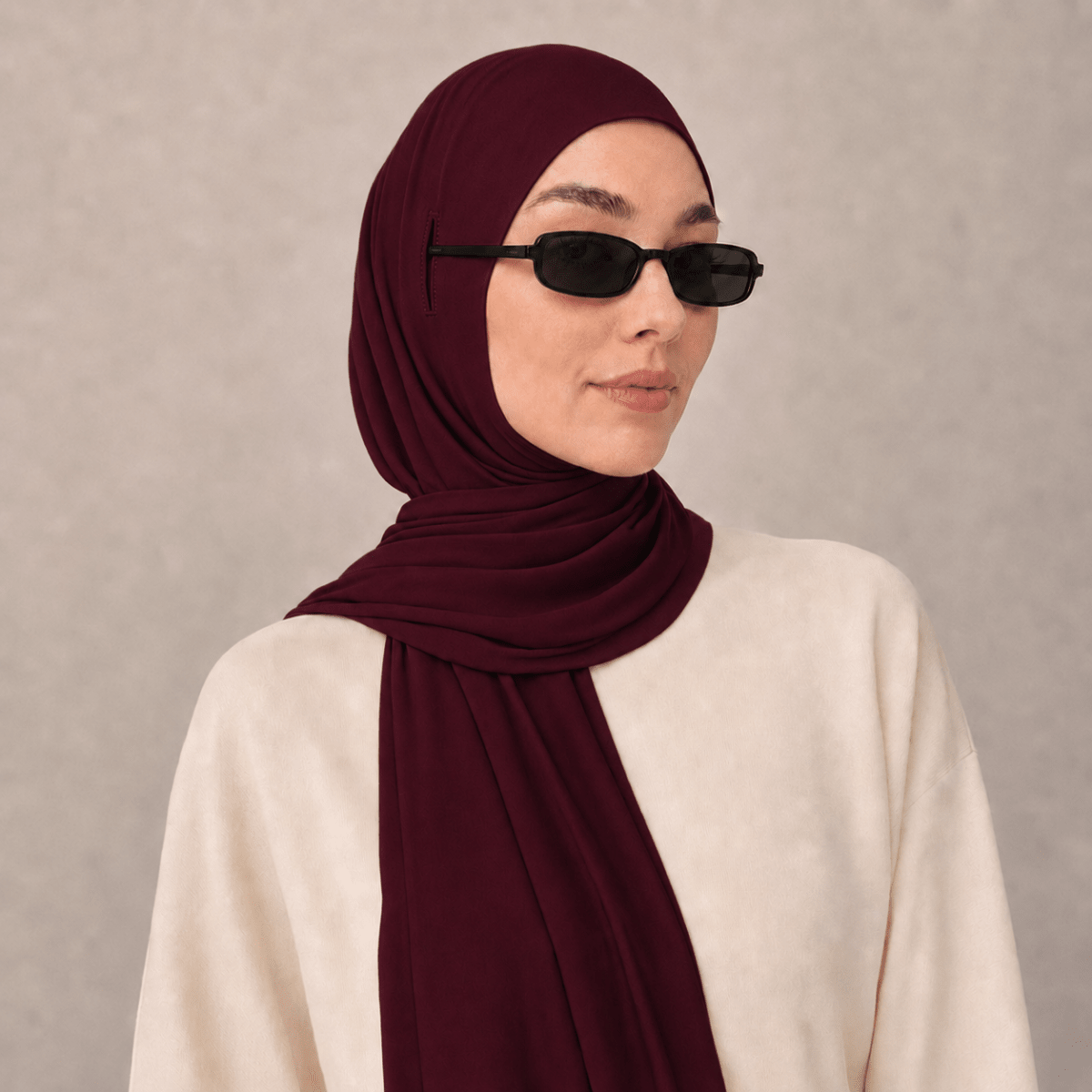 Cotton Modal Long Tail Hijab – Non-Slip, Breathable Instant Hijab (MH226), view 6
