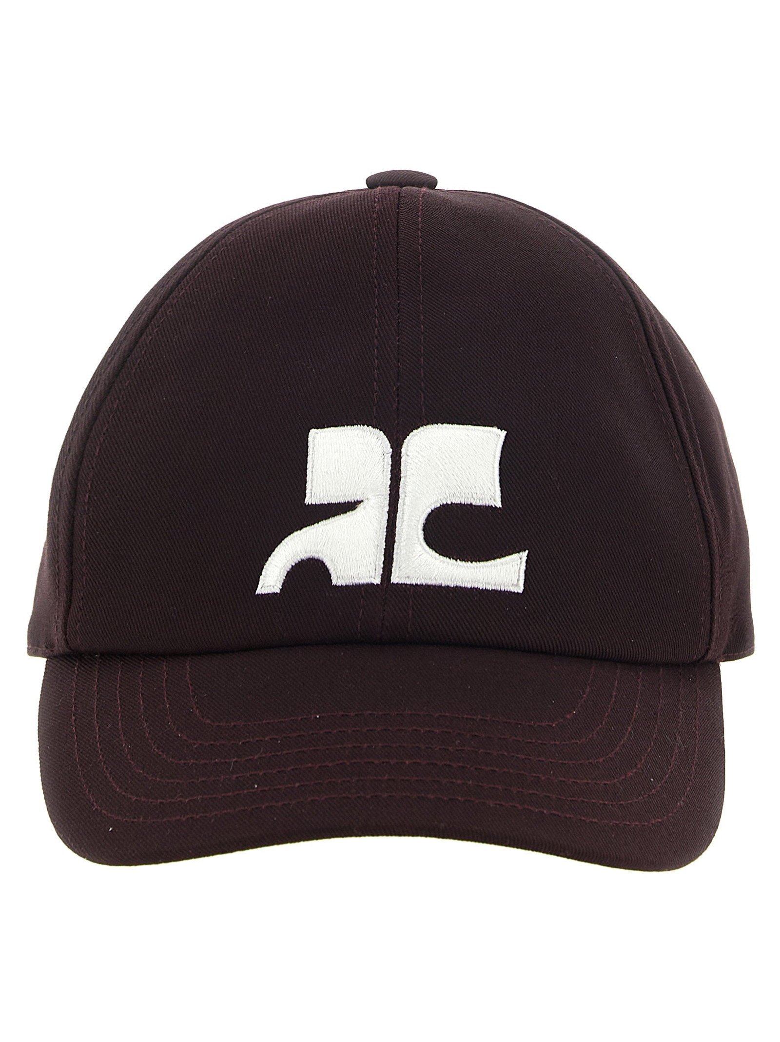 Courreges Baseball Cap — Burgundy by Courreges