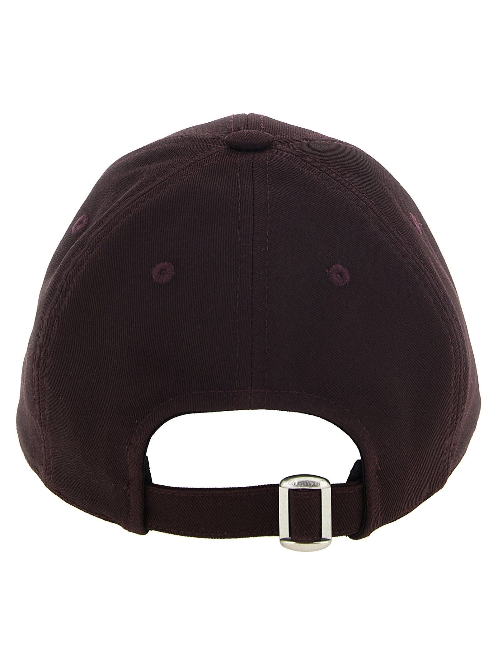 Courreges Baseball Cap — Burgundy, view 3