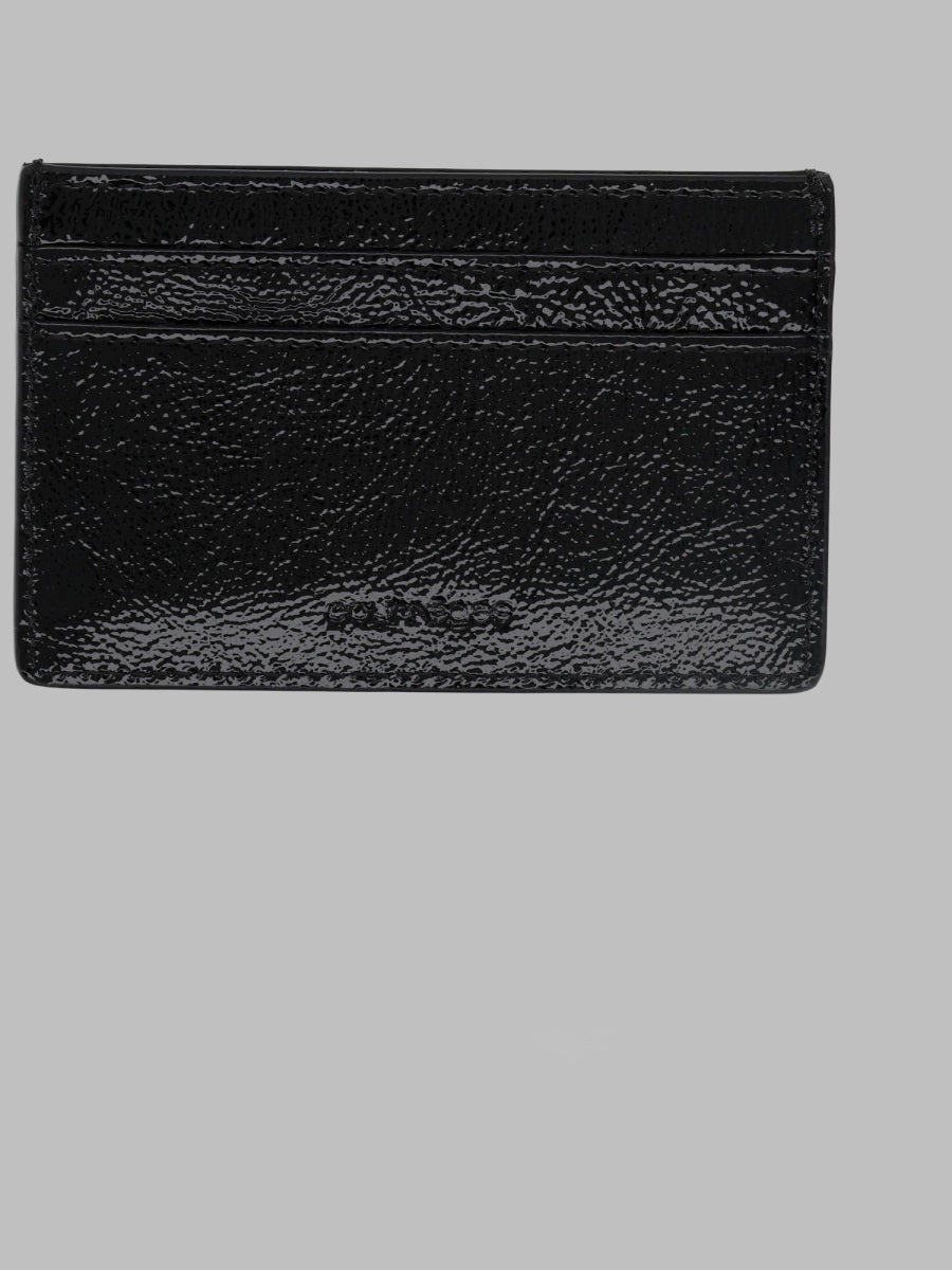 CourrèGes Napplack Leather Card Case — Black, view 2