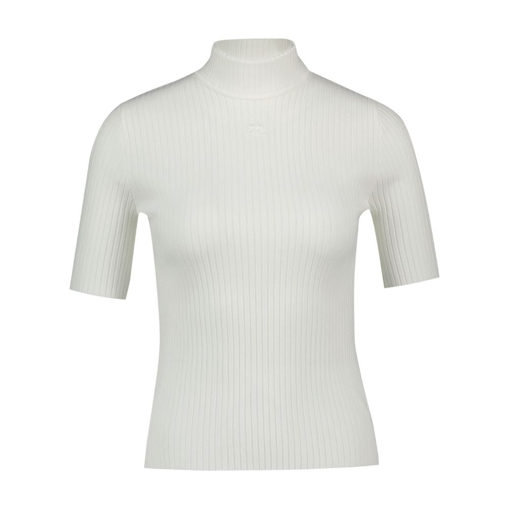 Courreges Reedition Jumper T-Shirt — white, view 2