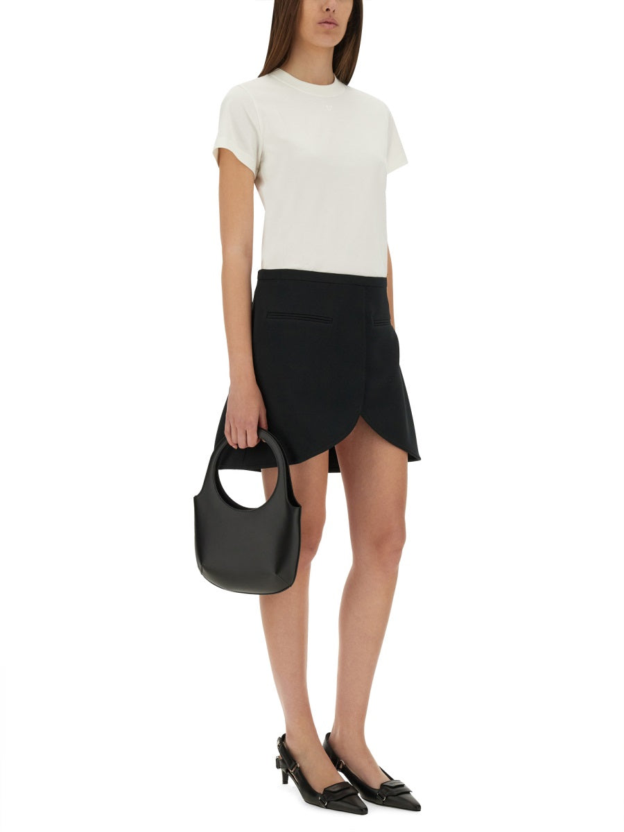 CourrèGes Cotton T-Shirt — White, view 2