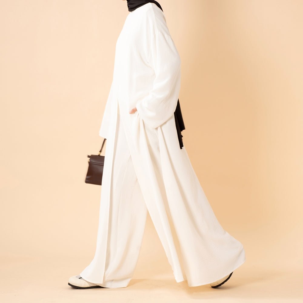 Crepe Multi-Slit Abaya Set, view 2