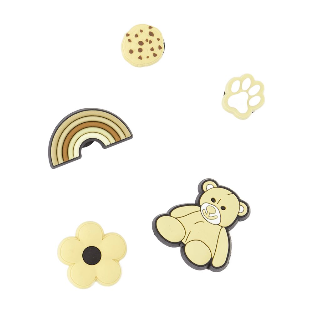 Crocs PVC Character Charms Hair Clip Set — Yellow by Crocs