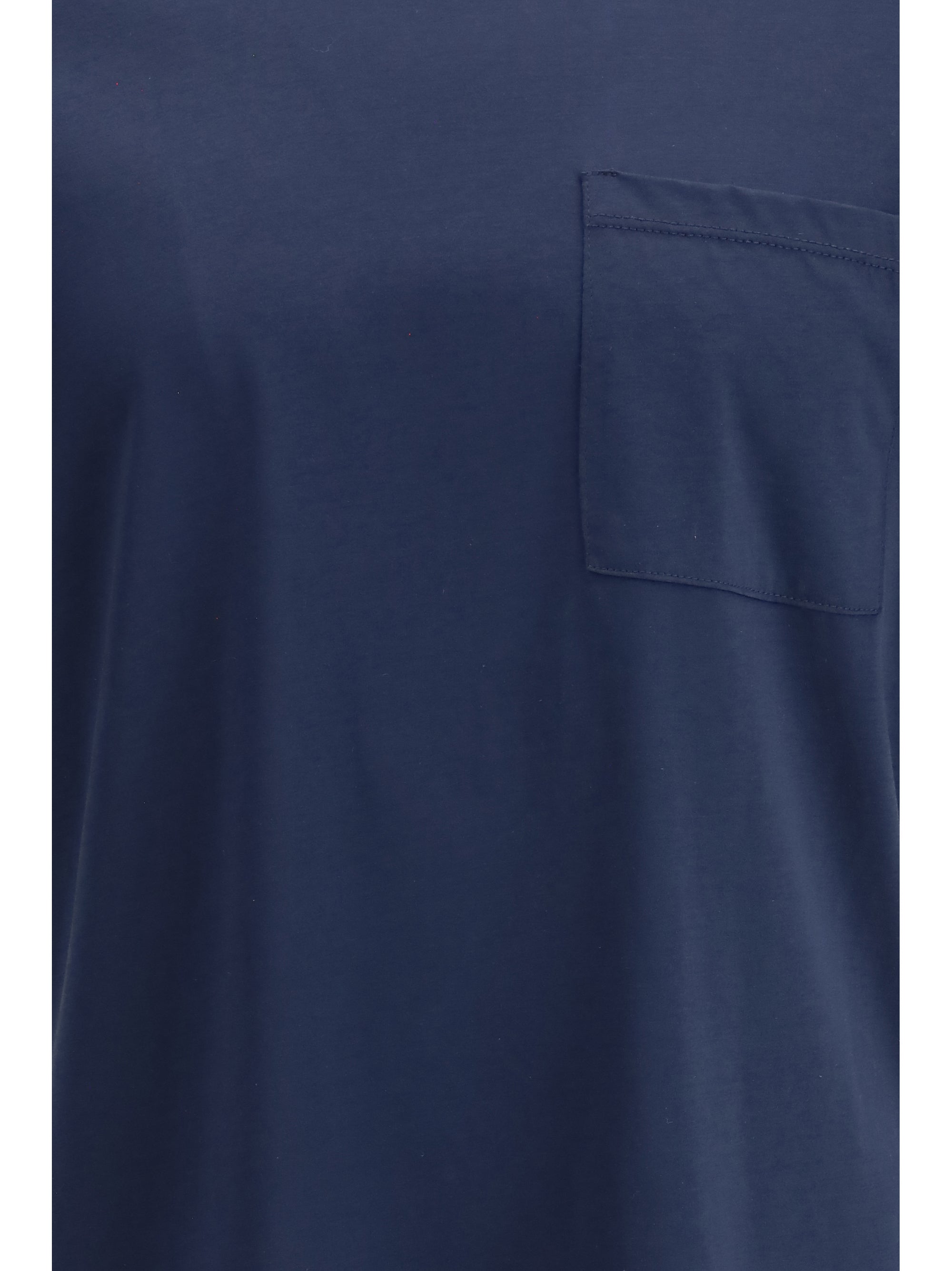 Cruna Crew-Neck Cotton T-Shirt — Navy, view 3