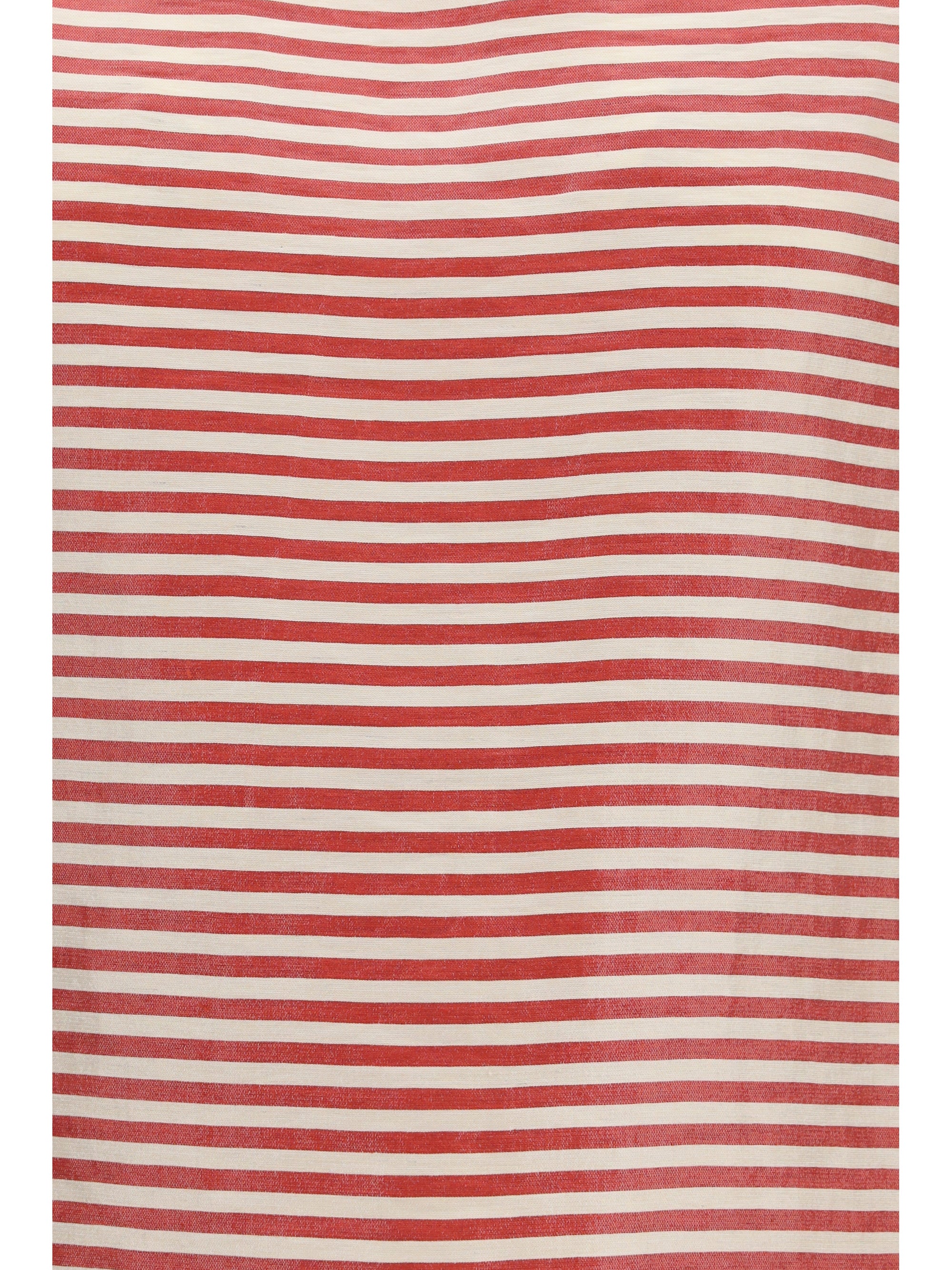 Cruna Linen-Blend Crew Neck T-Shirt — Red by Cruna