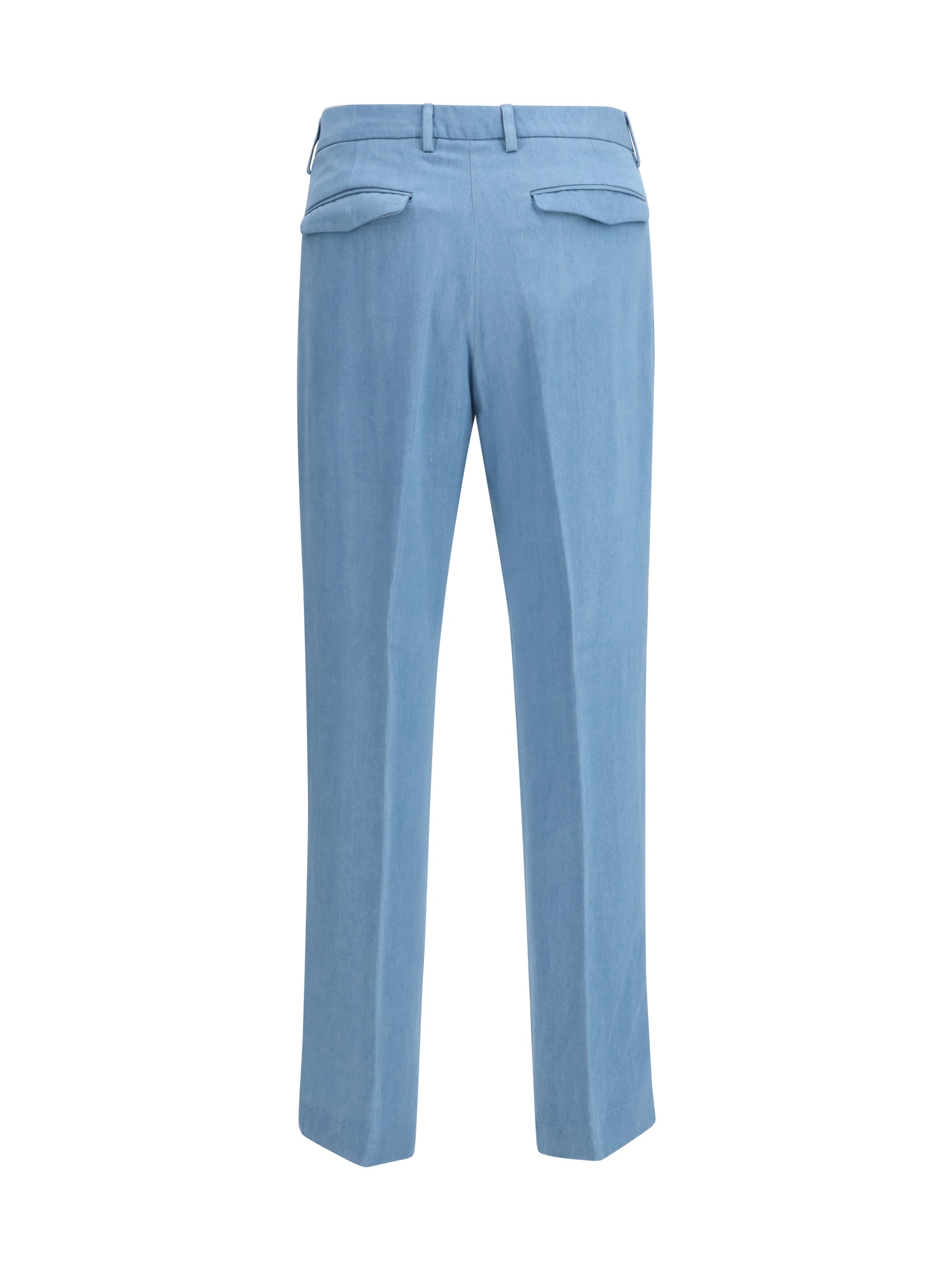 Cruna Tailored Tencel Trousers — Blue, view 2