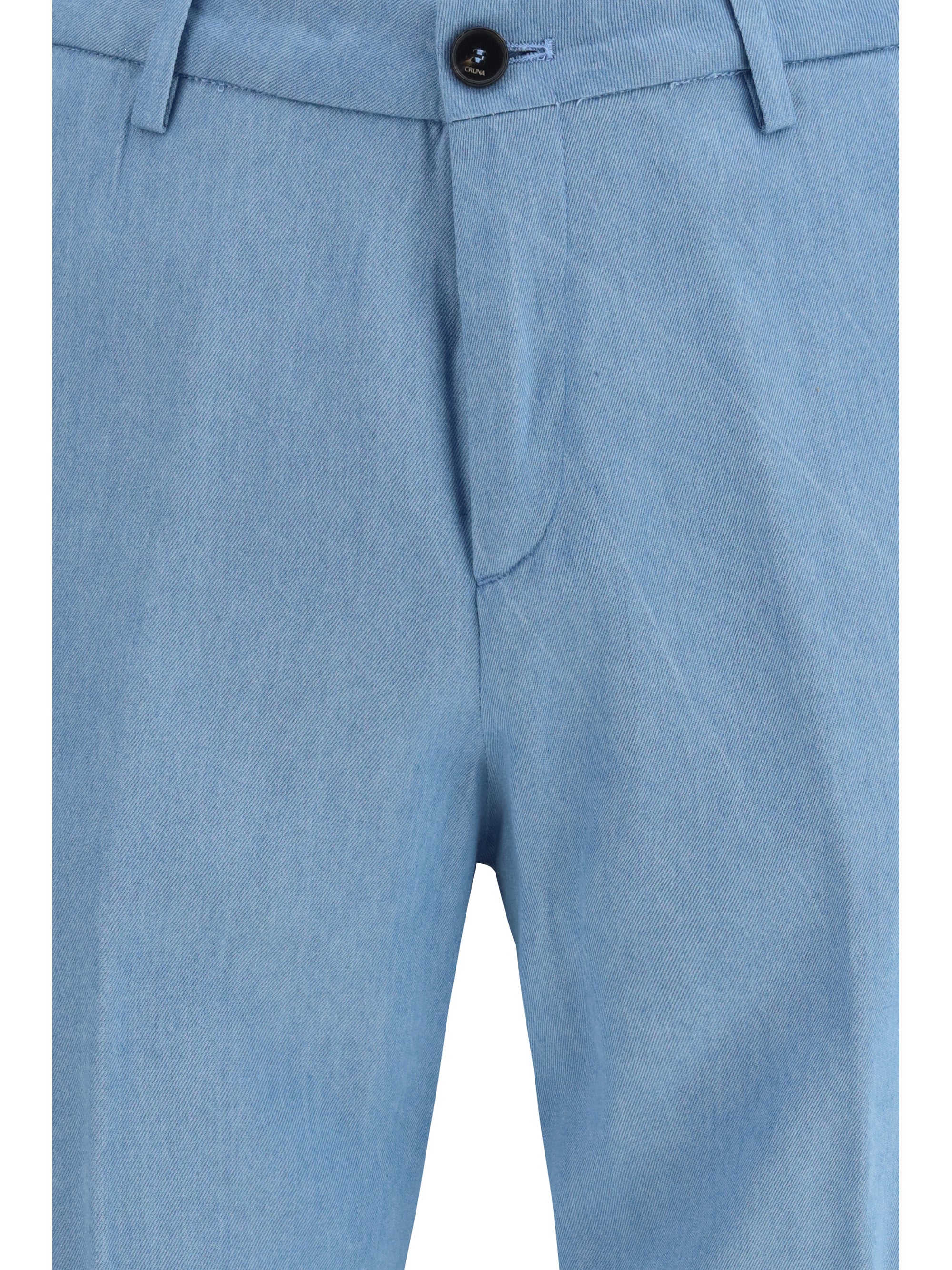 Cruna Tailored Tencel Trousers — Blue, view 3