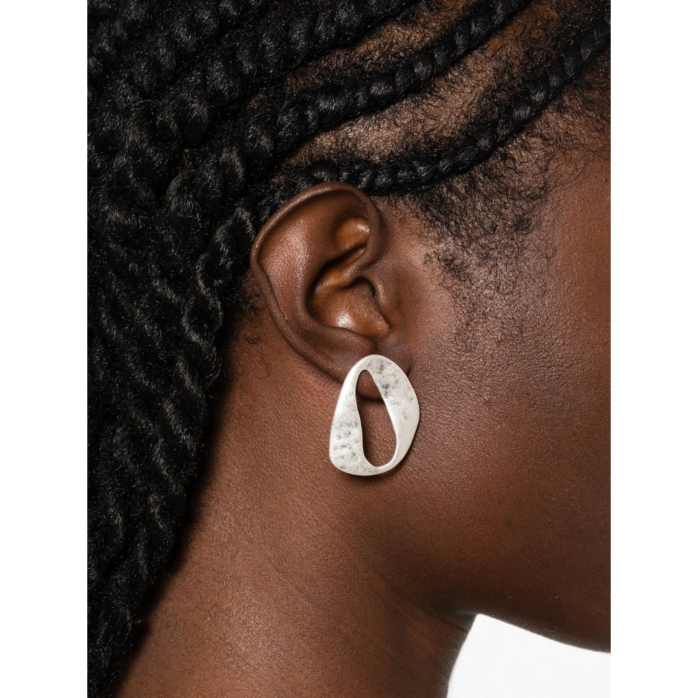 Cult Gaia Rue Earrings — Silver, view 2