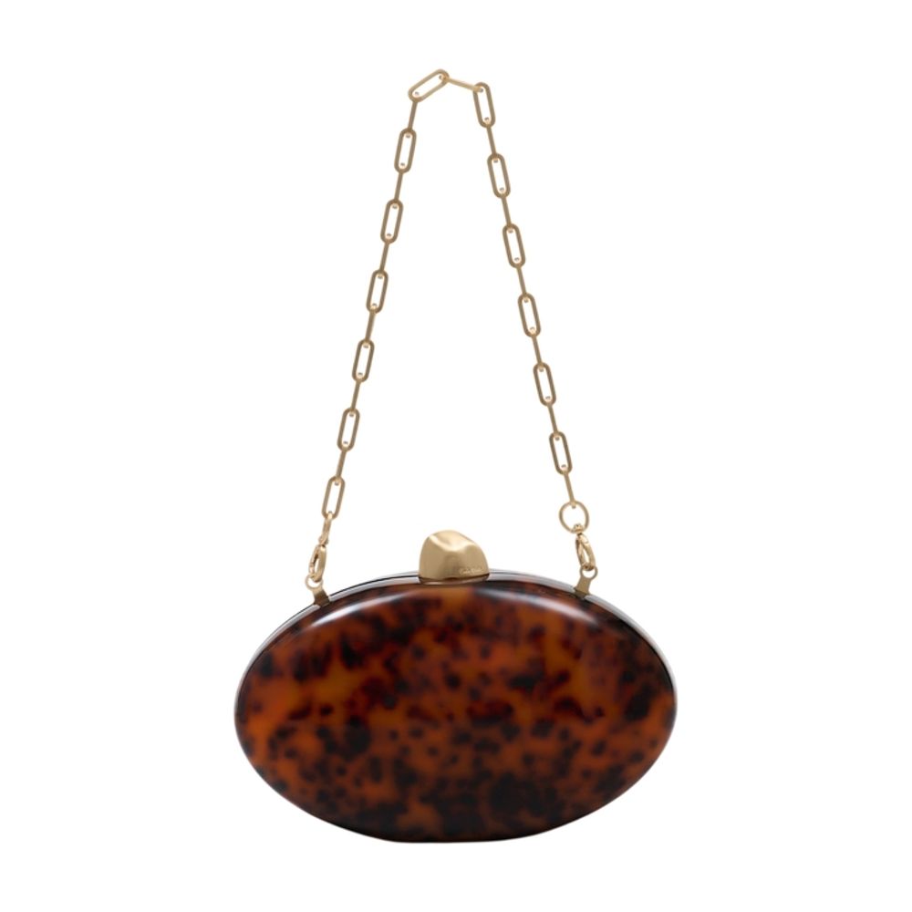 Cult Gaia Eviana Clutch — Brown by Cult Gaia