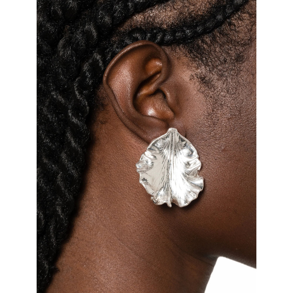 Cult Gaia Iris Earrings — Silver, view 2