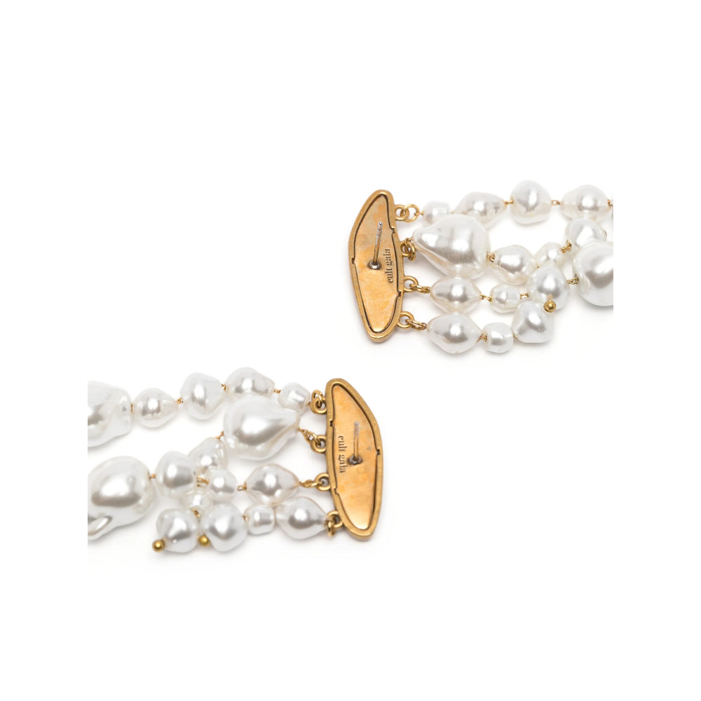 Cult Gaia Pearl Drop Earrings — Gold, view 3