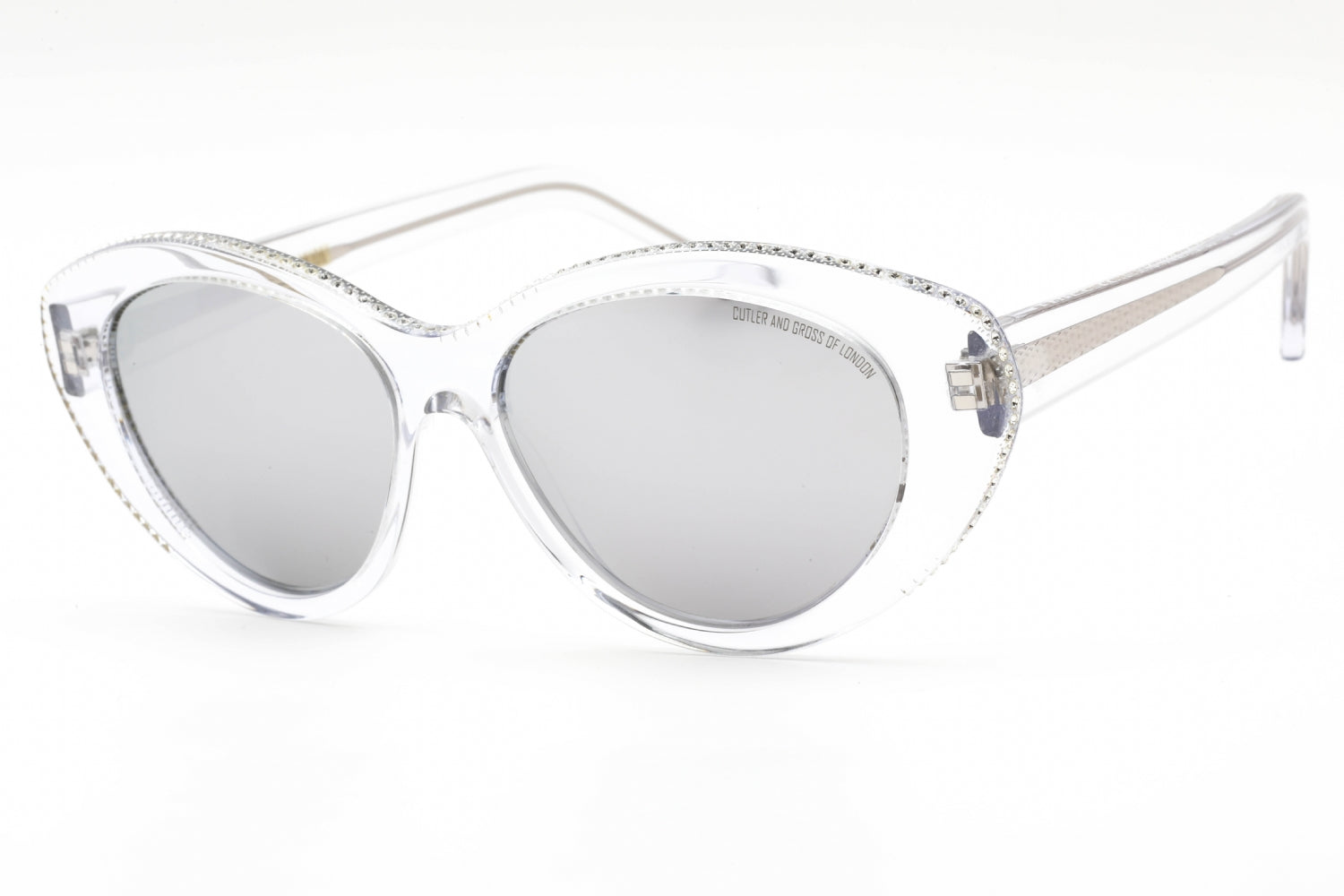 Cutler And Gross CG1286S Cat-Eye Acetate Sunglasses — Clear by Cutler And Gross