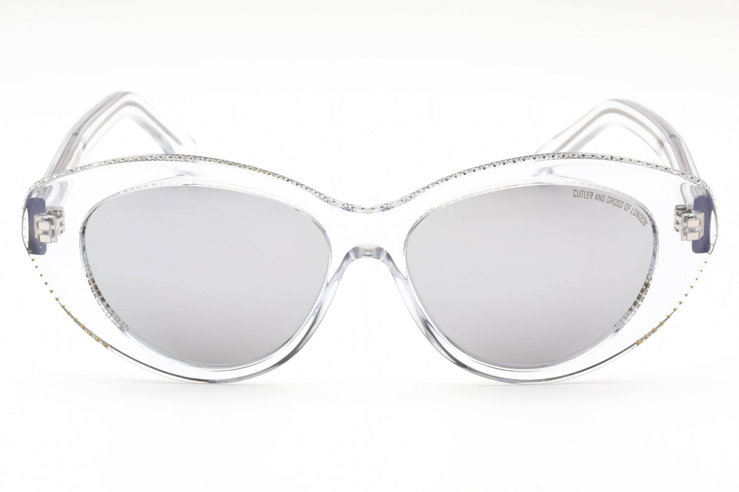 Cutler And Gross CG1286S Cat-Eye Acetate Sunglasses — Clear, view 2
