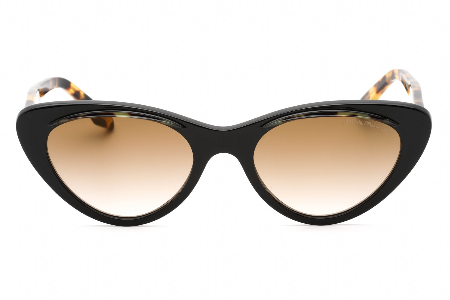 Cutler And Gross CG1321S Cat Eye Acetate Sunglasses — Black, view 2