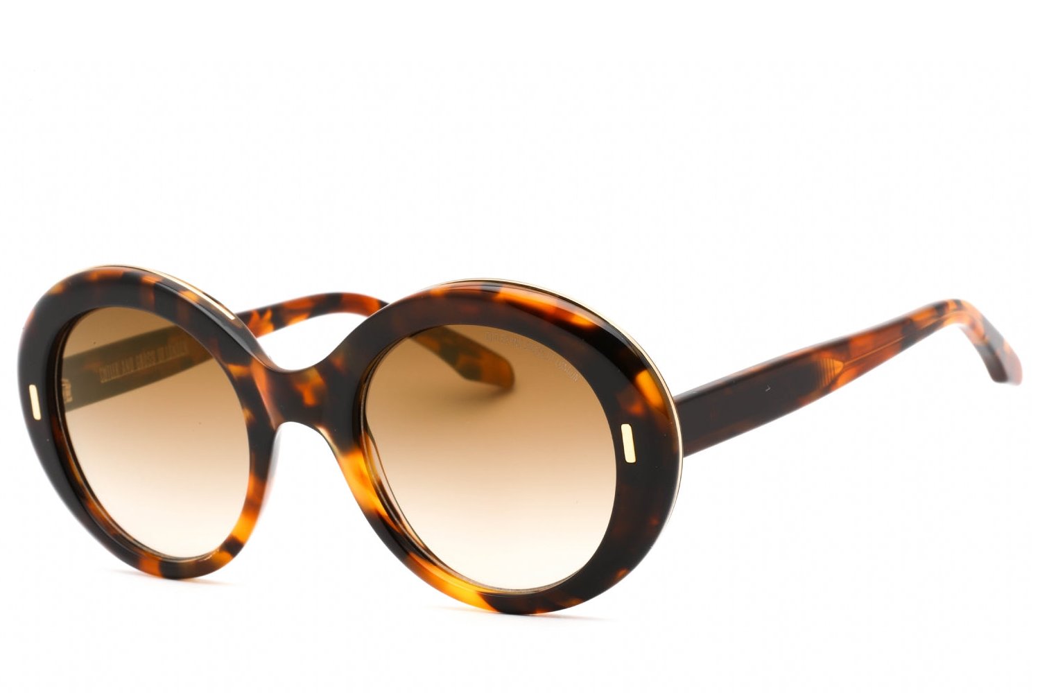 Cutler And Gross CG1327S Oval Tortoiseshell Sunglasses — Brown by Cutler And Gross