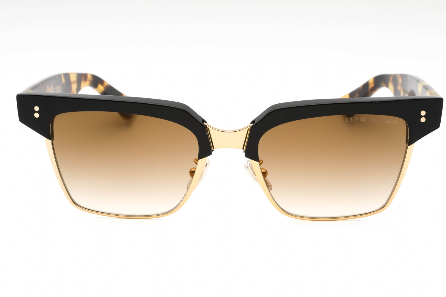 Cutler And Gross CG1348S Browline Gradient Lens Sunglasses — Black, view 2