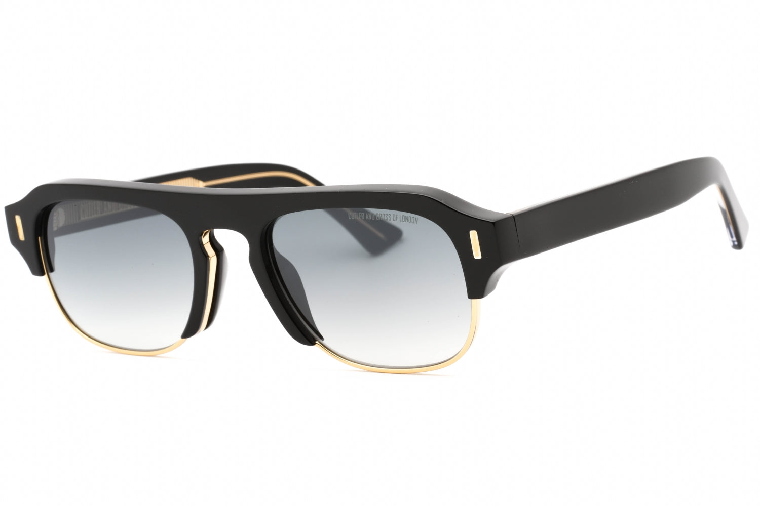 Cutler And Gross CG1353S Oval Acetate Sunglasses — Black by Cutler And Gross