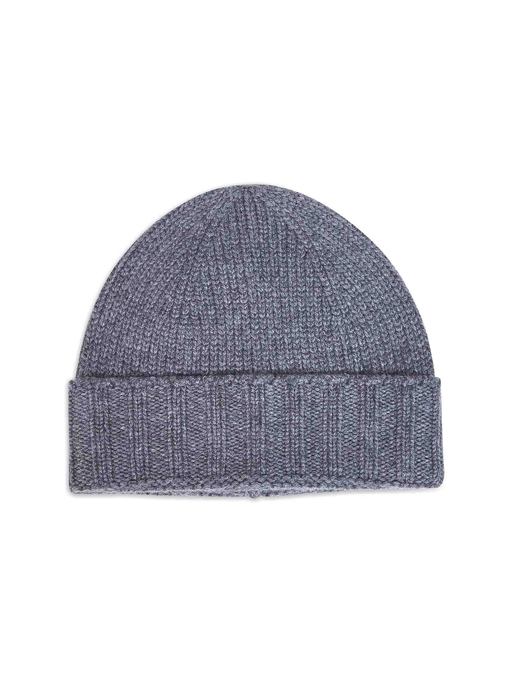 D 4.0 1018615529072 Virgin Wool Knit Beanie — Gray by D 4.0