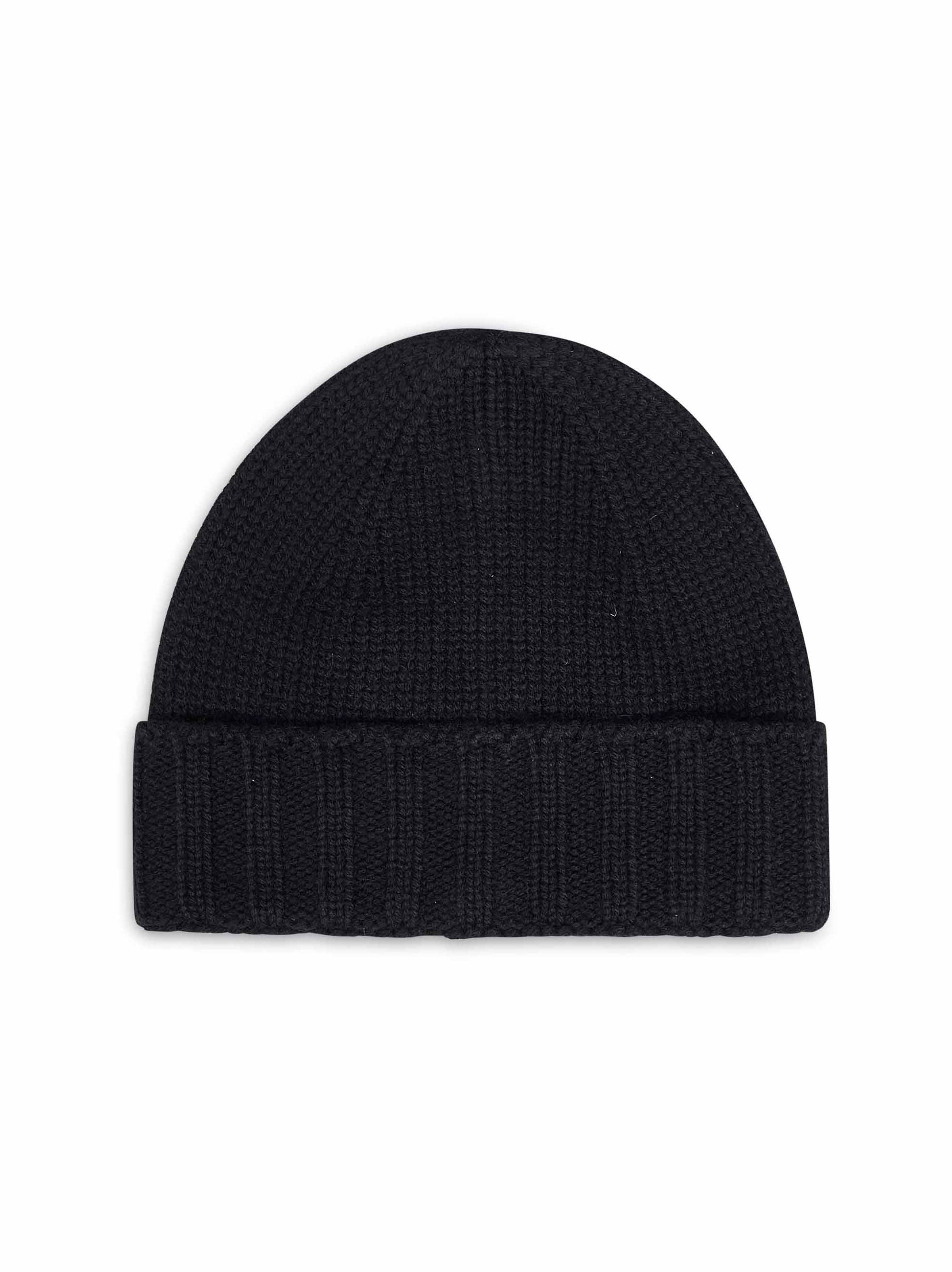 D 4.0 1018615529099 Virgin Wool Knit Beanie — Black by D 4.0