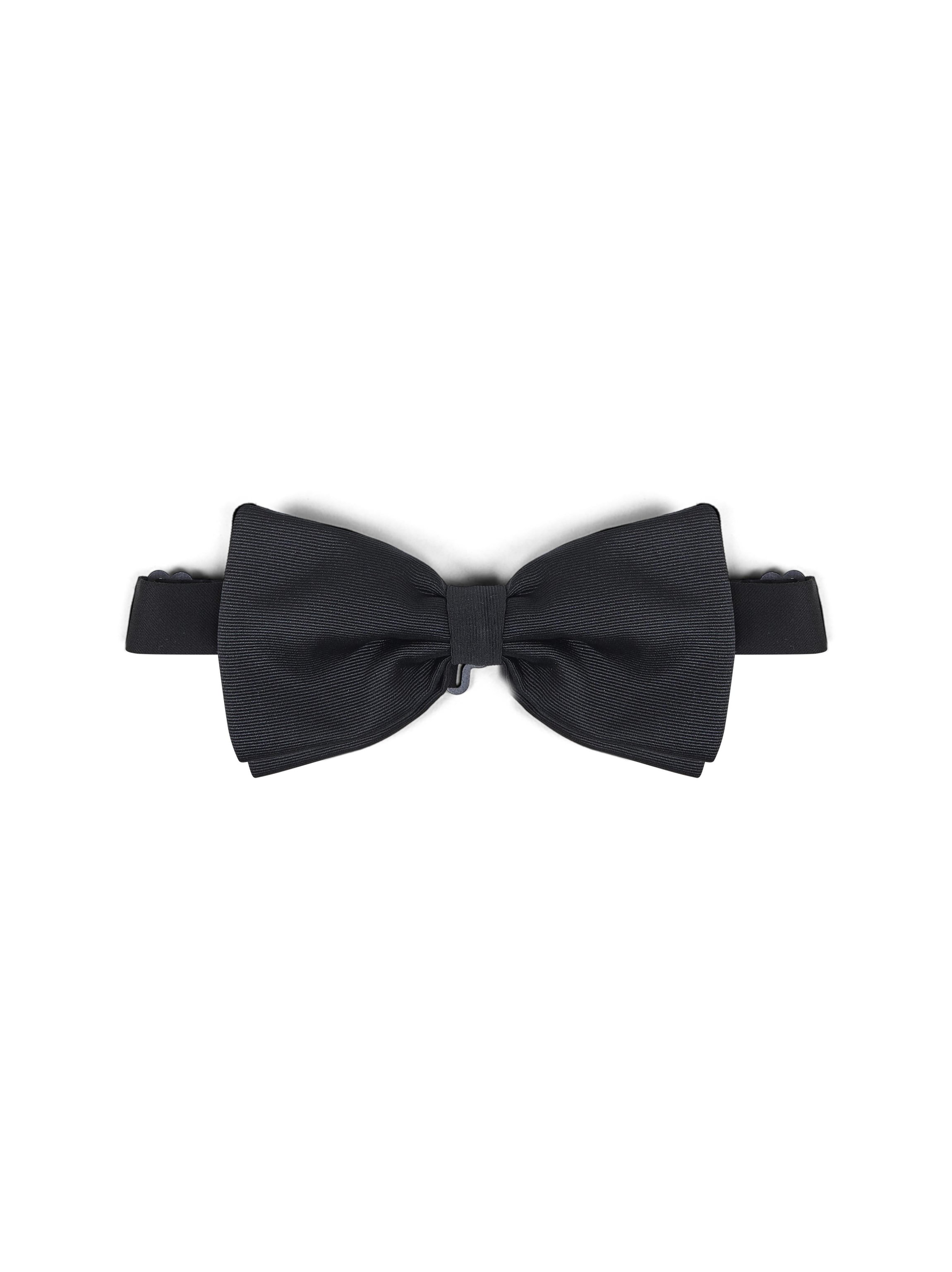 D 4.0 Pre-Tied Grosgrain Bow Tie — Black by D 4.0