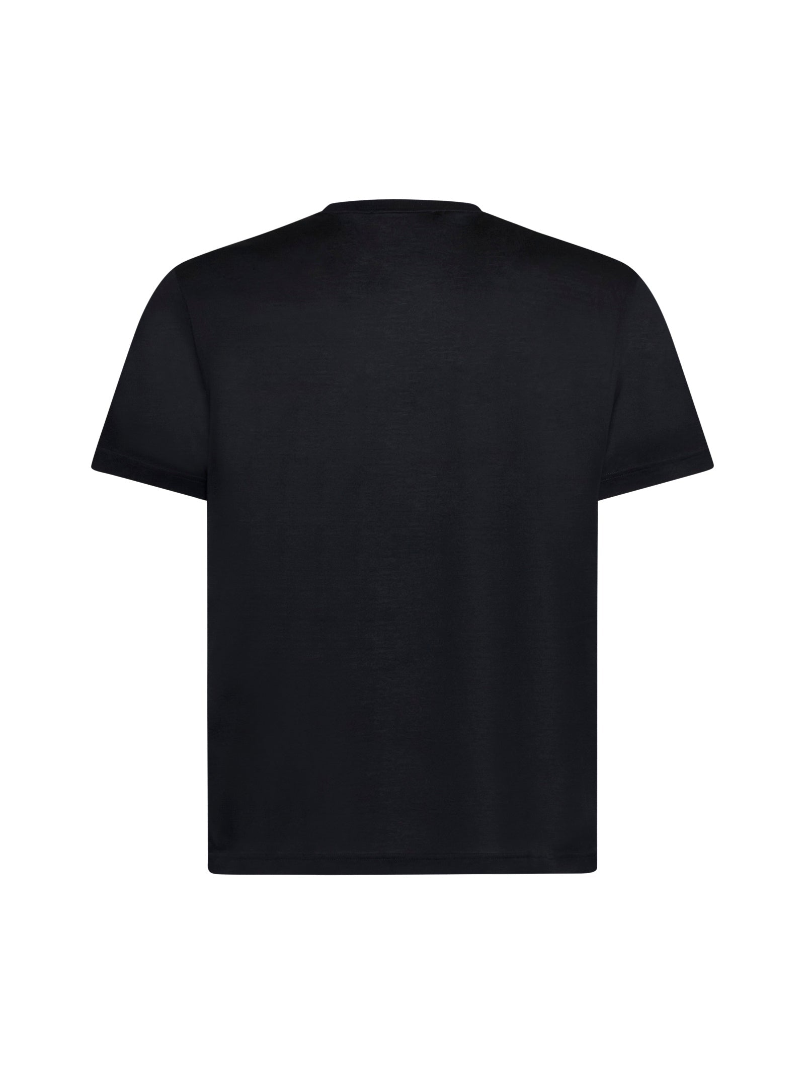D 4.0 Lisle Cotton T-Shirt — Black, view 2