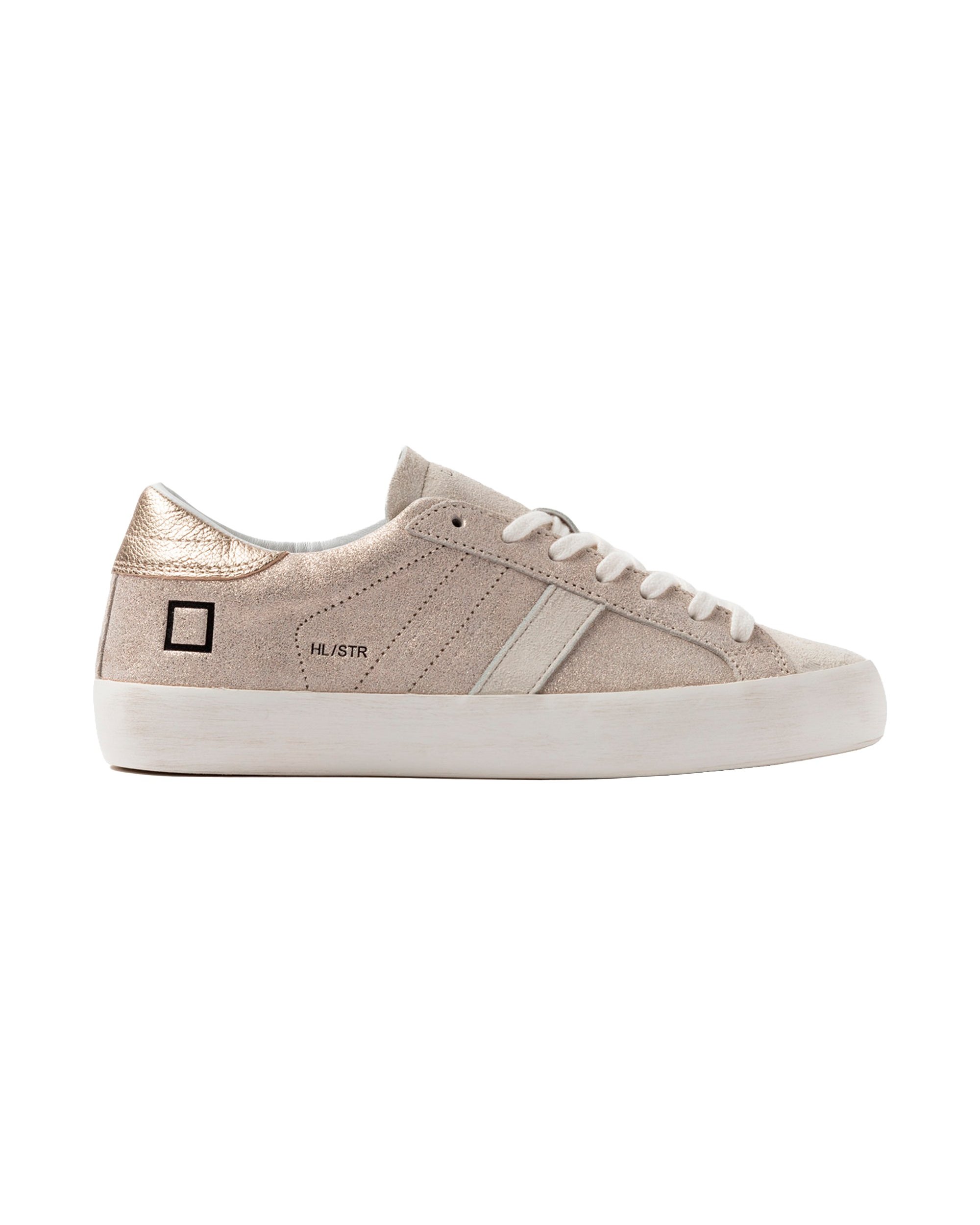 D.A.T.E. Hill Low Sneaker — Platinum by D.A.T.E.