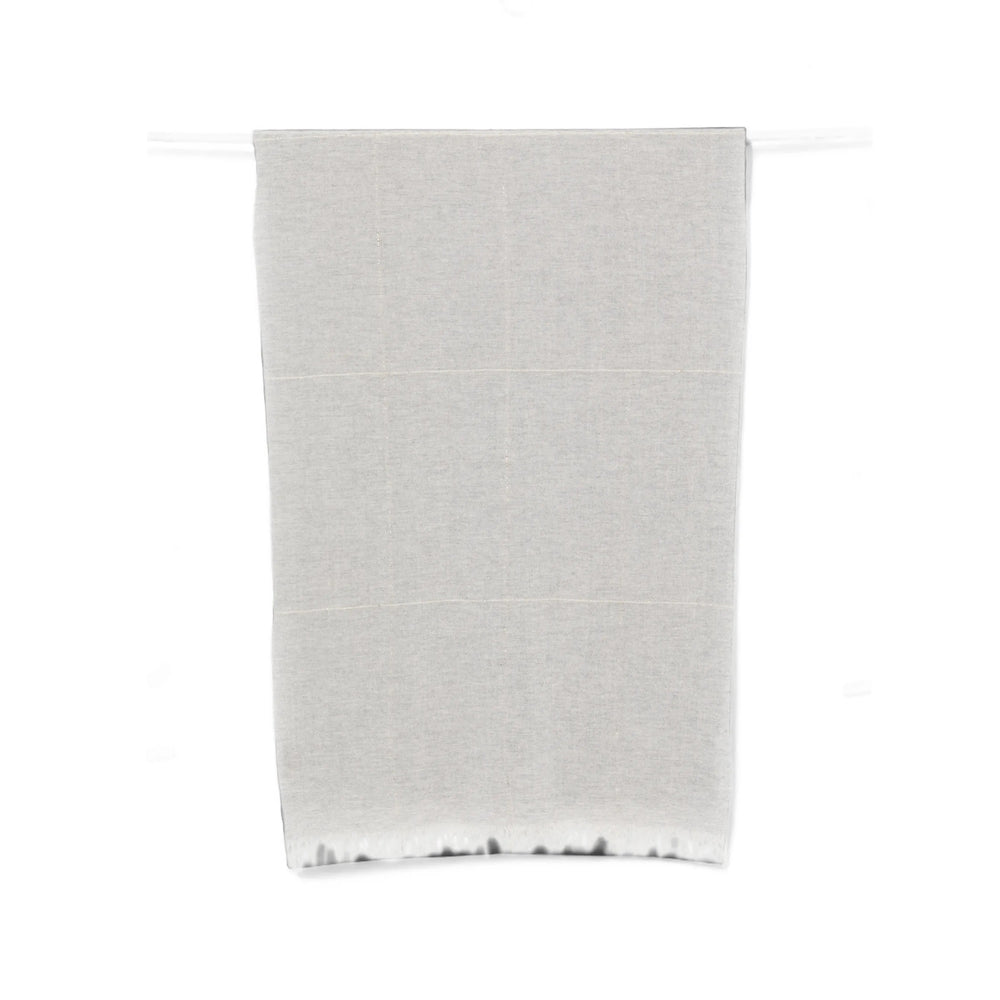 D'Aniello Wool Checked Scarf — Gray by D'Aniello